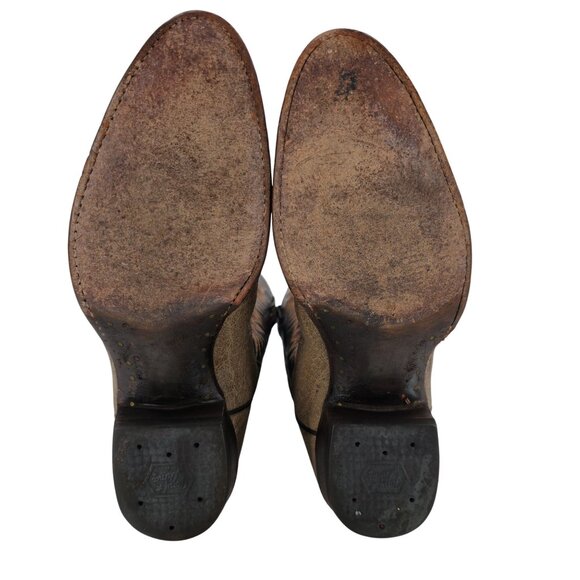 Vintage Tony Lama Exotic Leather Men's Size 9E Brown Cowboy Western Boots USA - Picture 5 of 16